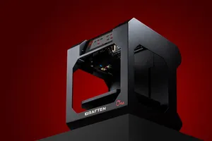 打印机，3d，graften，他们，红色，技术，红色背景，室内