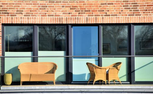 家具、椅子、家居装饰、德国、阿姆哈芬53、格鲁克施塔特、阳台、建筑