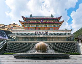 仿古建筑, 城楼, 炮塔, 时间贵州, 度假村, 清镇, 贵阳, 贵州