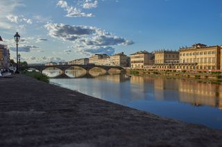 意大利托斯卡纳，反射，佛罗伦萨，建筑结构，水，建筑，连接