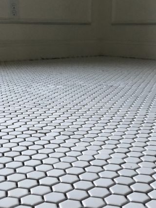 美国，堪萨斯城，2 nw 47街，房间，瓷砖，静物，六边形，地板