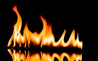 棕色火焰，火焰，火，燃烧，热，光，热，余烬