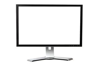 黑色、灰色、平板、屏幕、显示器、空白、商务、计算机