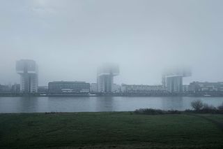 全景、摄影、三层、l形建筑、建筑、建筑、基础设施、摩天大楼