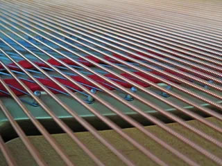 钢琴, 弦乐, 乐器, 音乐, 模式, 选择性聚焦, 技术, 红