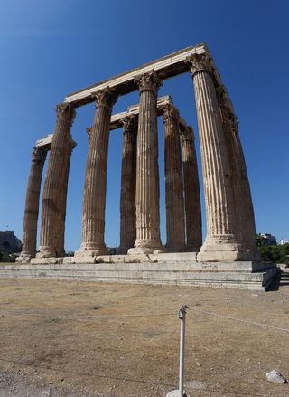 柱，罗马，建筑，意大利，古代，地标，旧，雕像