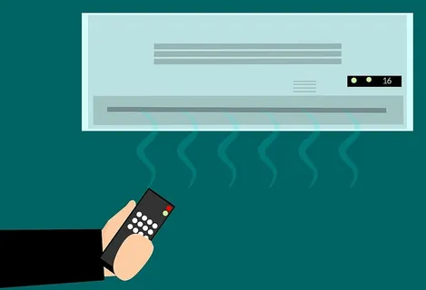 远程控制小型分体式空调机组的图示。