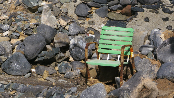 自然，石头，椅子，坐，fuerteventura，不锈钢，岩石，steinig