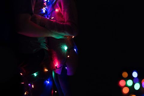 夜晚，黑暗，灯光，五颜六色，酒吧，假日，节日，灯火通明