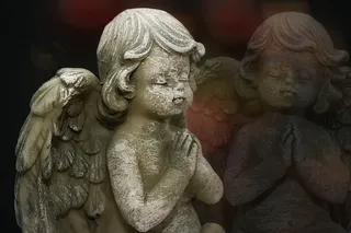 天使，雕像，人物，雕塑，翅膀，墓地，天使人物，哀悼