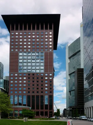 建筑，城市，摩天大楼，办公室，现代，天空，建筑，玻璃