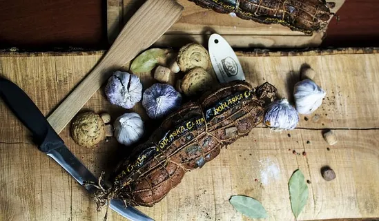 传统肉，烟熏，食品，膳食，肉，香肠，精品，传统