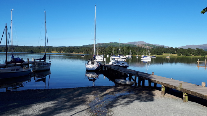 waterhead bay，ambleside，lake district，cumbria，england，uk，united kingdom，湖区国家公园