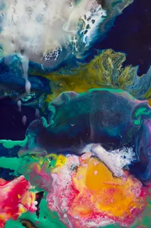 抽象，现代，艺术，绘画，蜡，蜡画，细节，宏观