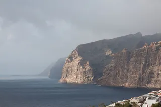 cliff，cliff，los gigantes，tenerife，santiago del teide，西海岸，海，船