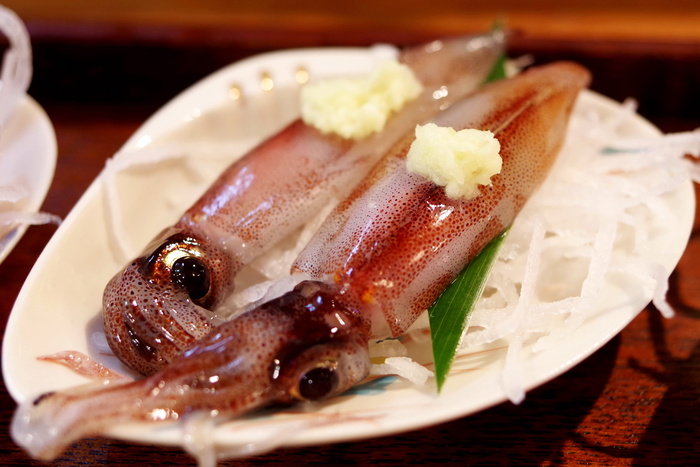 餐厅，日本食品，日本食品，现场家庭，萤火虫鱿鱼，烹饪，饮食，食品
