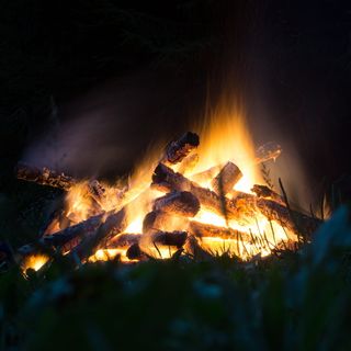 火，营火，火焰，热，热，燃烧，光，温暖