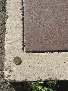 jerome arizona，测量，测量纪念碑，大地测量标记，白天，纹理，无人，特写