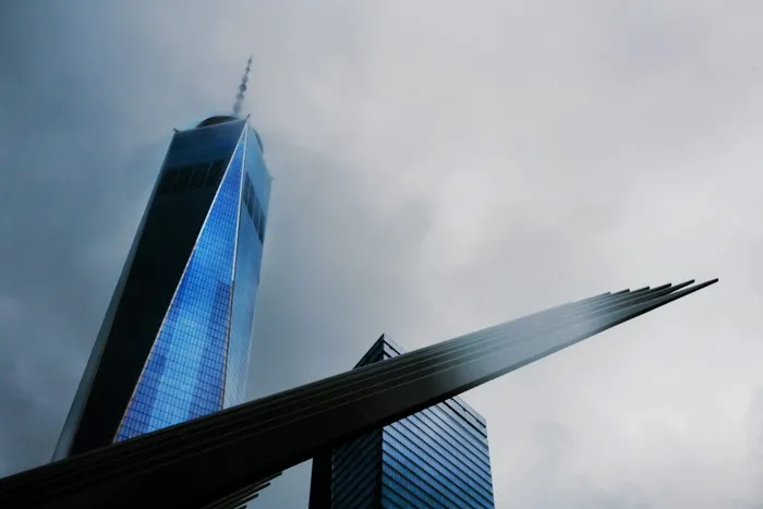 美国，纽约，世贸中心，Skyscasser，纽约，fog，纽约，世贸中心