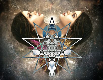 二、女主角、明星插画、哥特式、黑暗、幻想、深奥、二元性