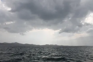 大海，前进，暴风雨，巨浪，波浪，海洋，地中海，云天