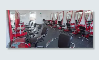 美容、设施、镜子、室内、椅子、座椅、无人、运动