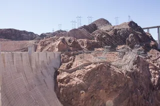 美国，博尔德城，胡佛大坝通路，外部，岩石，胡佛，建筑，结构