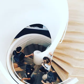 德国，莱茵，维特拉豪斯，人，下降，螺旋楼梯，螺旋，木楼梯