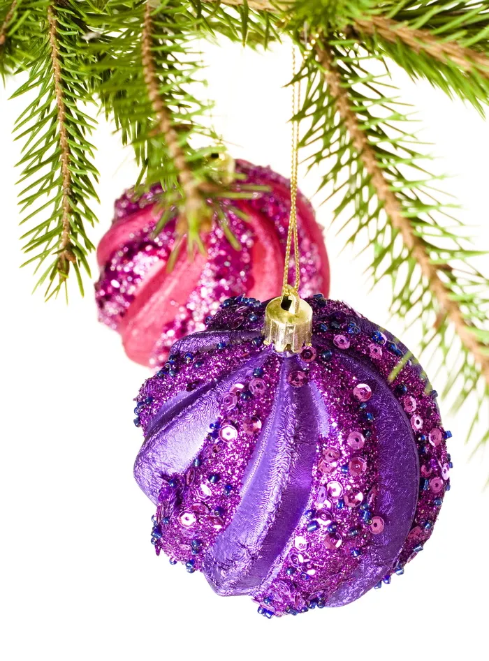 球, 树枝, 树, 饰品, 红色, 绿色, 松树, 云杉