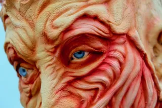 面具，眼睛，怪物，疯狂，克雷奇，特写，眼睛，肖像