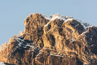 山，温暖，雪，天空，风景，心情，日落，abendstimmung
