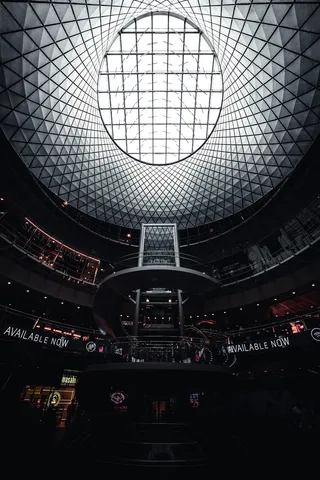 竞技场室内，建筑，建筑，窗户，富尔顿中心，纽约，美国，天窗