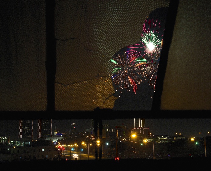 烟花表演，烟花，独立日，7月4日，夜晚，夜间摄影，美国，主街