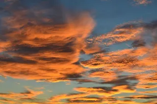 日落，自然，天空，黄昏，太阳，燃烧，云，颜色