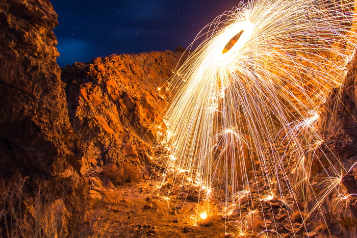 夜, 照明, 长时间曝光, 运动模糊, 自然, 议案, 天空, 土地