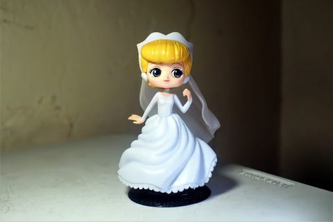 年轻、女士、女孩、女性、玩具、小雕像、q、posket