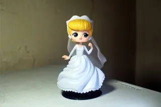 年轻、女士、女孩、女性、玩具、小雕像、q、posket