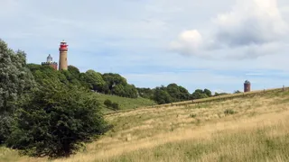 阿尔科纳角，吕根，悬崖，灯塔，警告信号，航海，波罗的海，视图