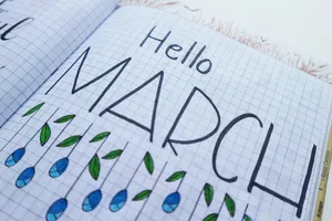 Hello March白色表面打印纸