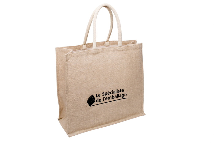 天然黄麻、粗麻布、cabas、白色背景、文字、裁剪、沟通、摄影棚拍摄