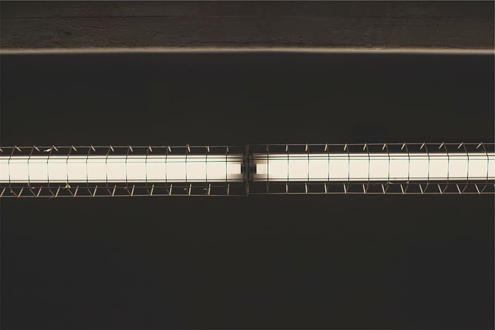 白灯，关闭，转向，led，灯，酒吧，天花板，音乐