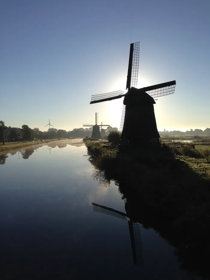 windmill，alkmaar，荷兰，荷兰，mill，荷兰，reflection，nature