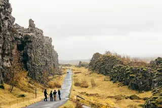 团体、人、步行、小路、白天、男人、女人、朋友