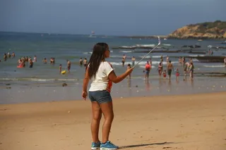 sellfie、instangram、beach、people、child playing、discovery、holidays、joy of child