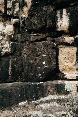 澳大利亚，塔尔瓦，bimberi荒野，景观，35毫米，黑色岩石，白色岩石，佳能