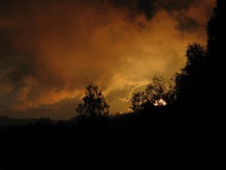 r、 usva，黄昏日落，坡姆边疆区，自然，景观，夜晚，旅程