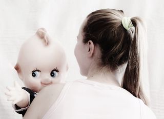 娃娃、怀旧、女孩、辫子、儿童玩具、老人、妈妈、妈妈