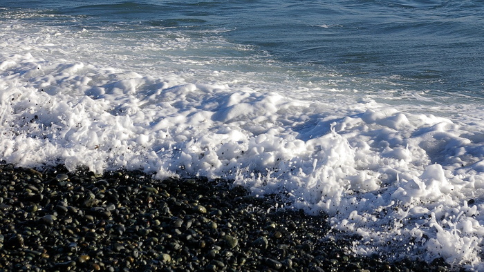 海，海滩，自然，水，部分，岩石海岸，波浪，岩石