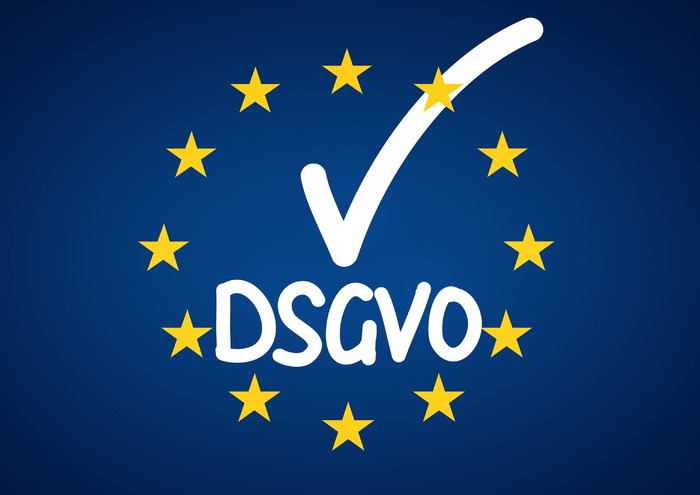 dsgvo、一般数据保护法规、隐私政策、数据保护法规、图标、图形、挂钩、完成