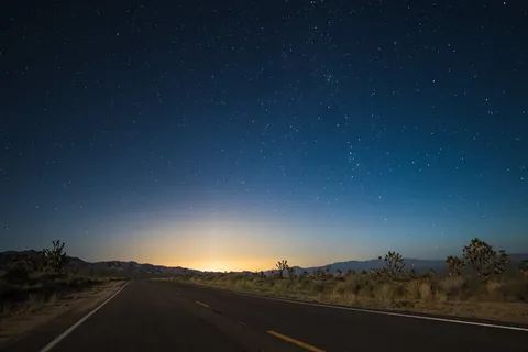 时间圈照片,星星夜空,日出,柏油路,夜晚,户外,道路,风景 时间圈照片,星星夜空,日出,柏油路,夜晚,户外,道路,风景